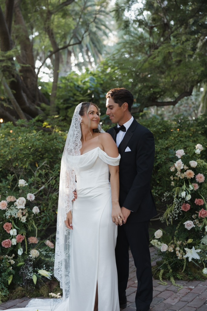 Bride portrait with parasol